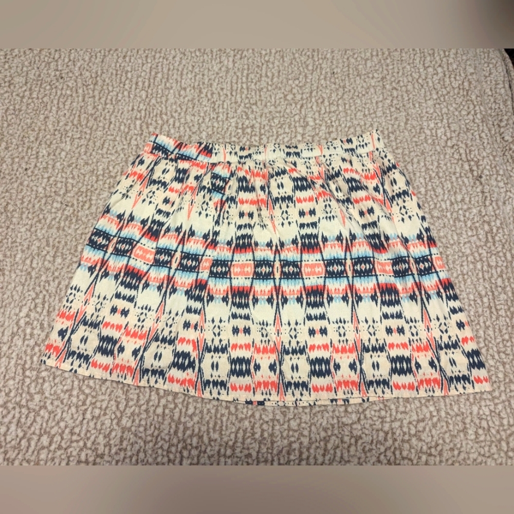 Patterned Stretchy Skirt Large